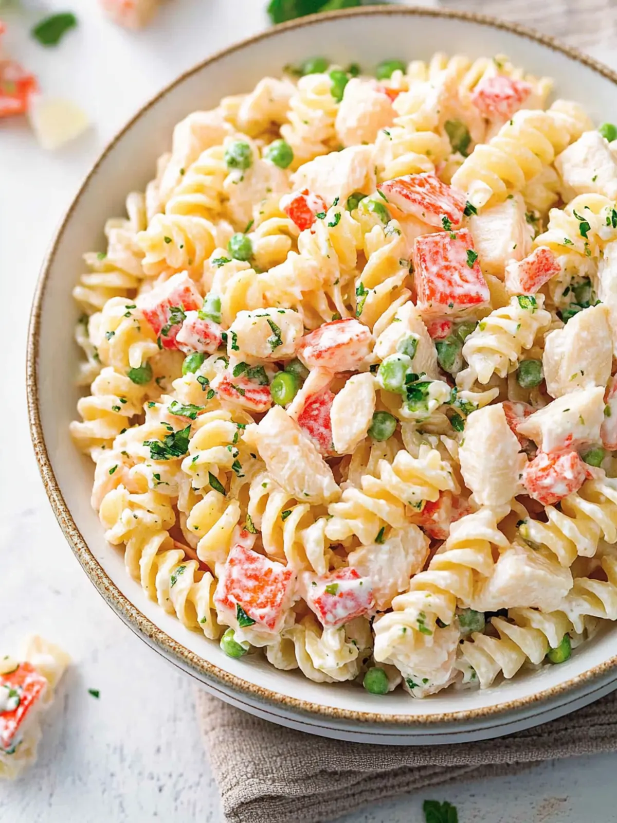 Delicious Crab Pasta Salad for Refreshing Summer Gatherings 3 Crab Pasta Salad
