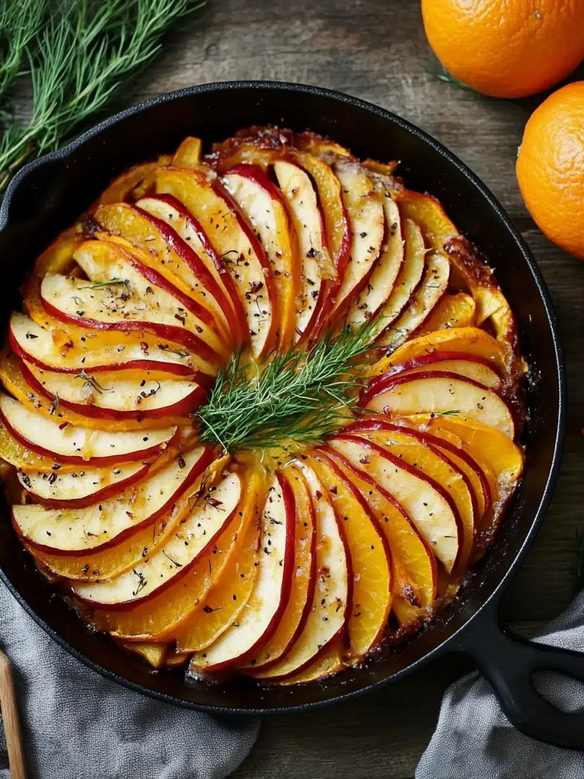 Roasted Butternut Squash and Apple Tian with Fennel Delight 4 Butternut Squash and Apple Tian with Fennel and Orange