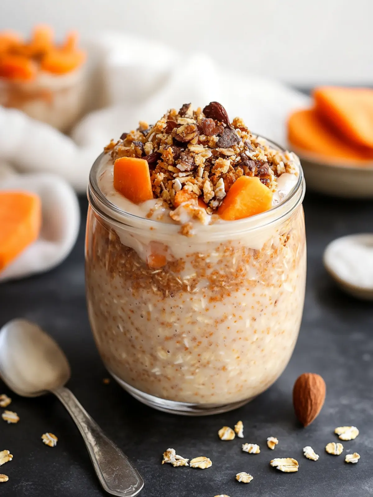 Delicious Carrot Cake Overnight Oats for a Energizing Start 3 Carrot Cake Overnight Oats