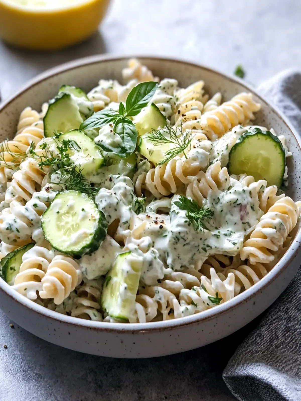 High Protein Tzatziki Pasta Salad That Rocks Your Taste Buds 3 High Protein Tzatziki Pasta Salad Recipe