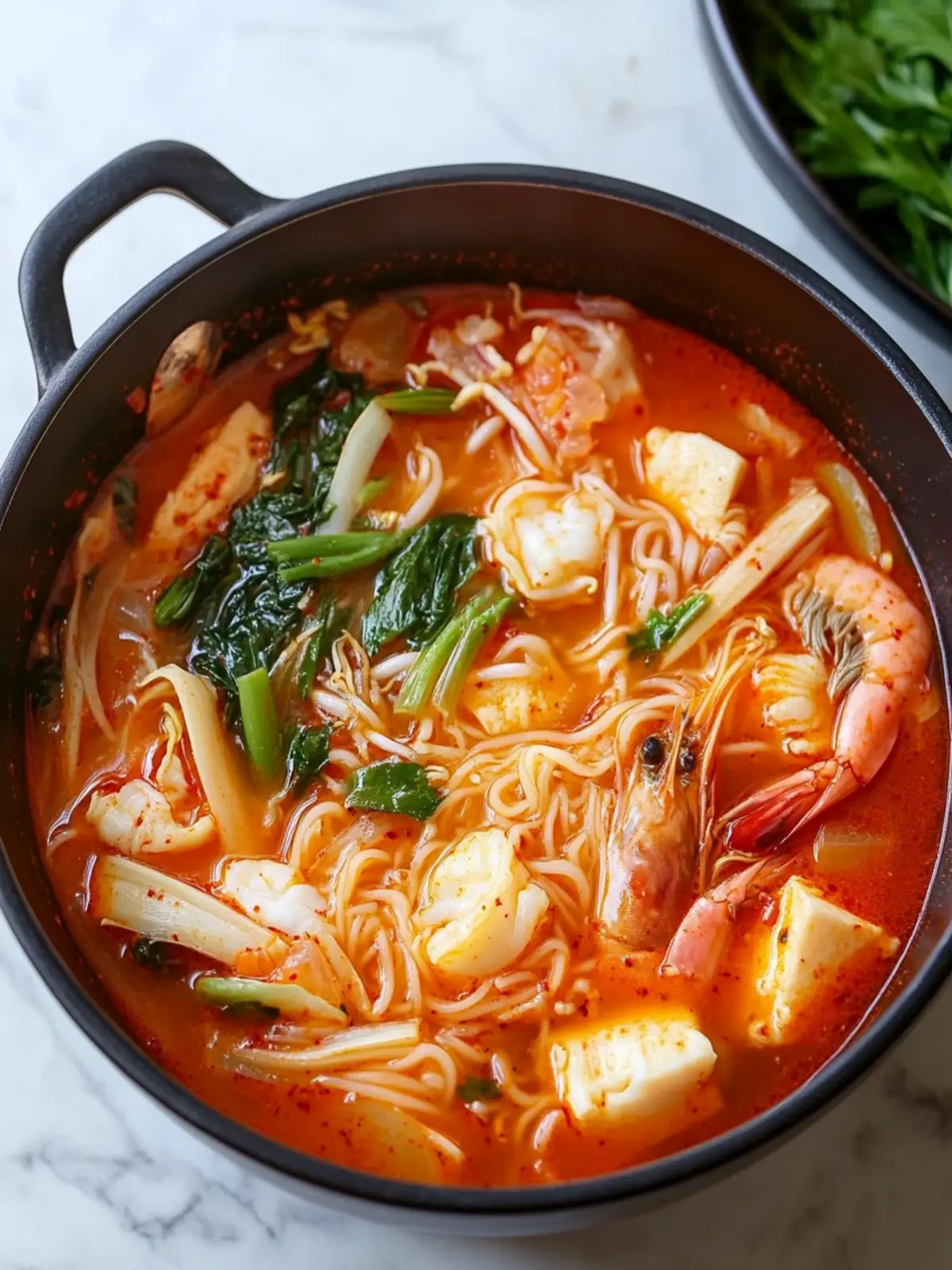 Jjamppong: Brighten Your Day with Spicy Seafood Noodle Soup 3 Jjamppong (Korean Seafood Noodle Soup)