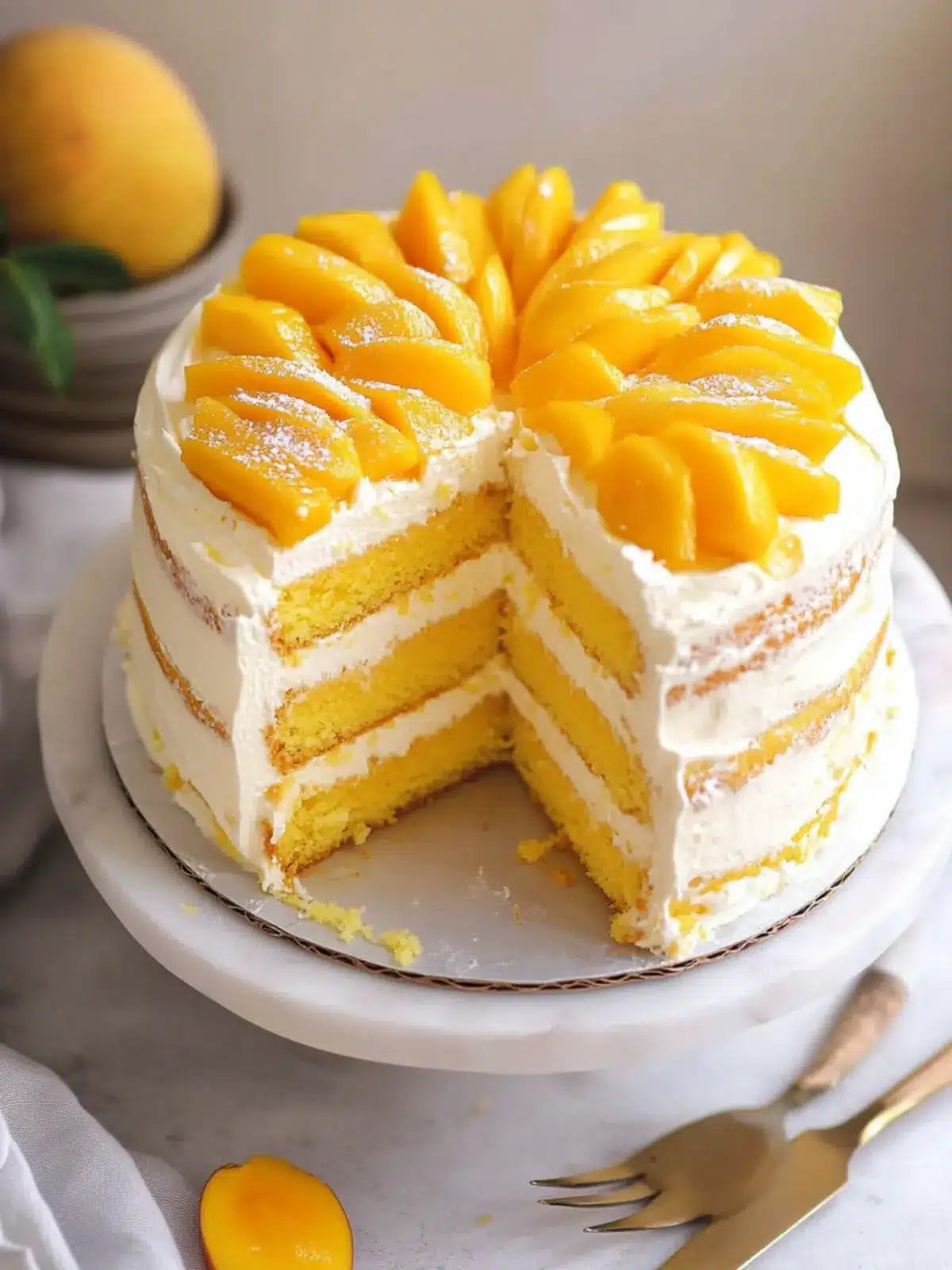 Luscious Mango Cream Chiffon Cake That Will Wow Your Guests 5 Mango Cream Chiffon Cake