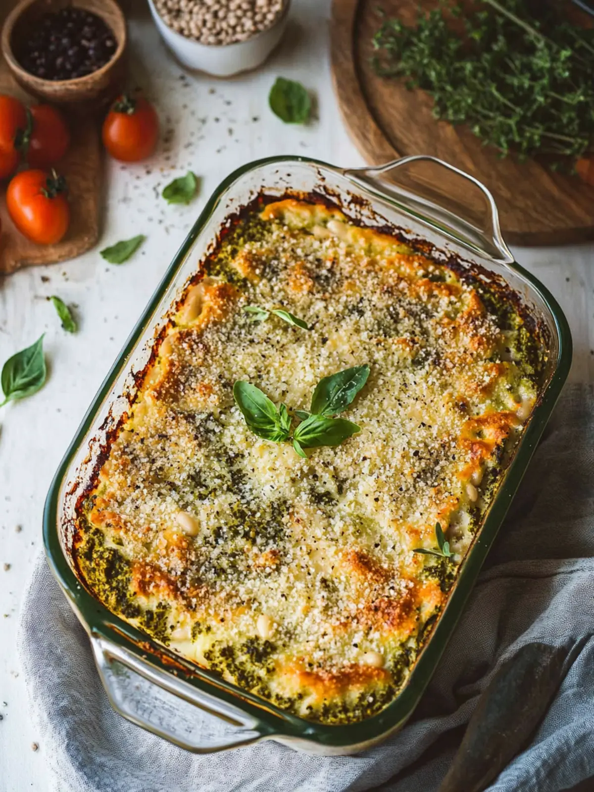 Delicious White Bean and Pesto Bake for Cozy Nights 2 White Bean and Pesto Bake