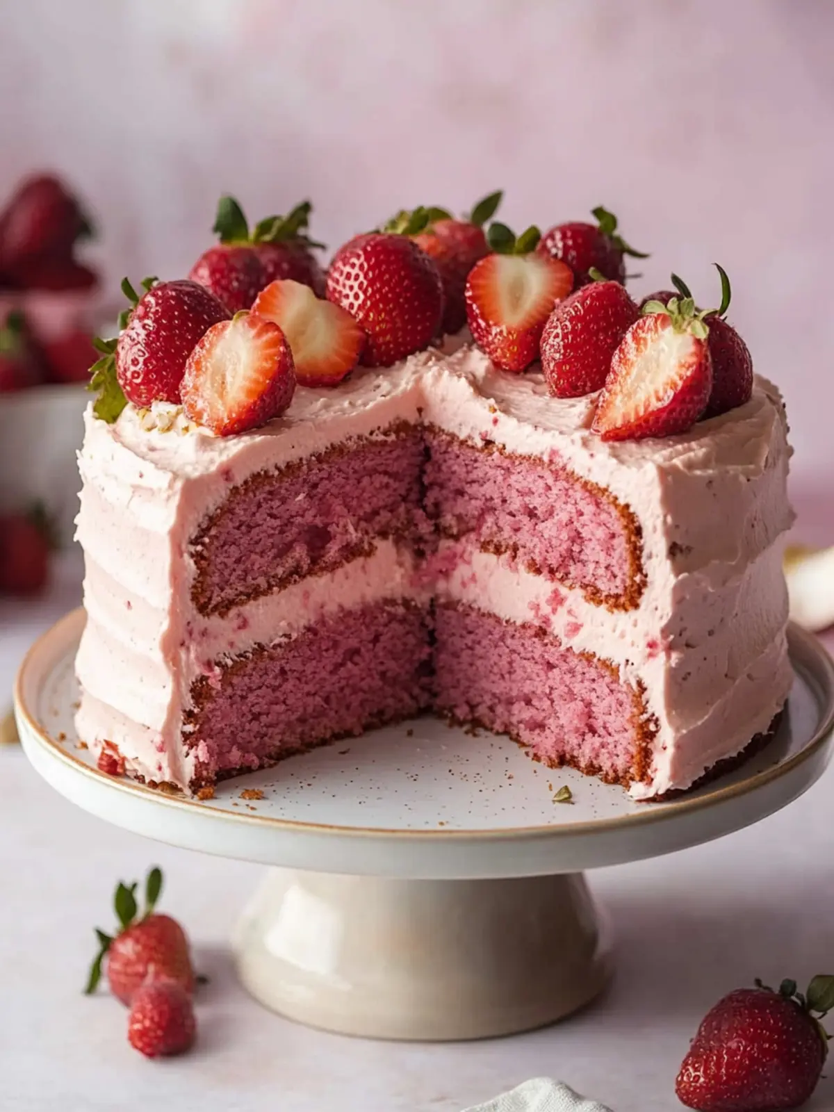 Small-batch Vegan Strawberry Cake for Sweet Summer Moments 5 Small-batch Vegan Strawberry Cake