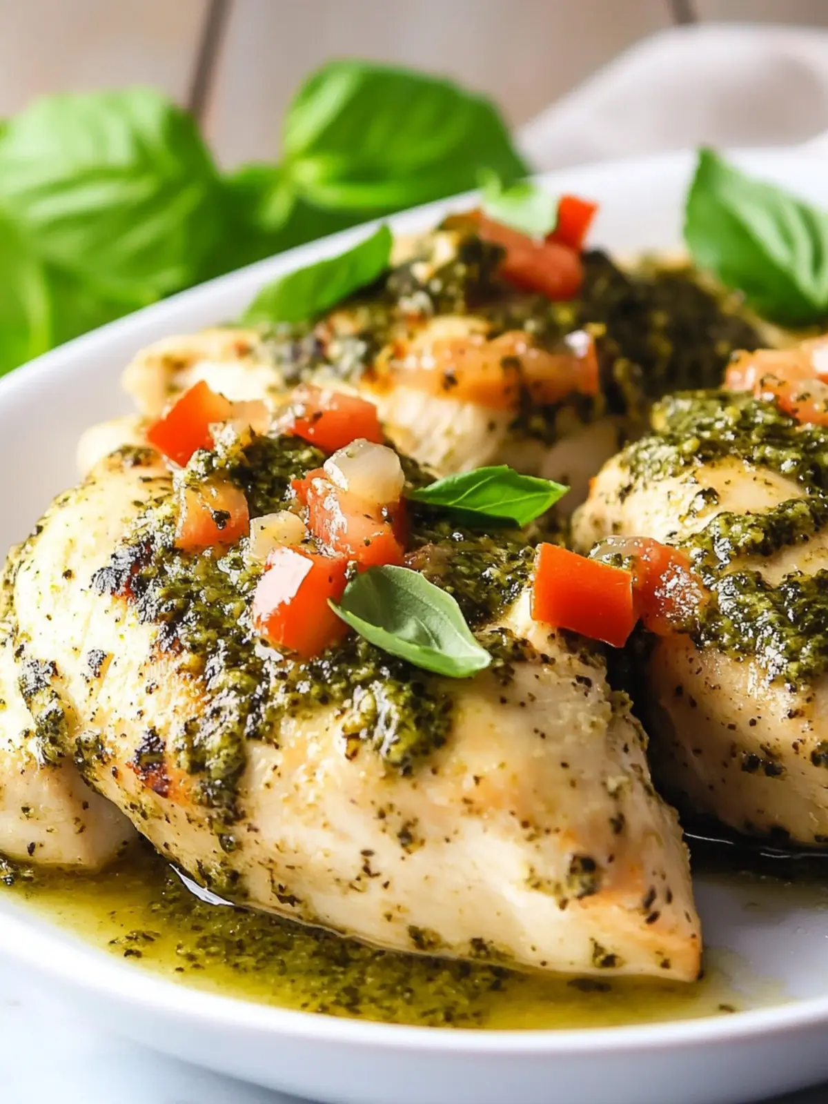 High Protein Crockpot Pesto Chicken for Effortless Meals 4 High protien Crockpot Pesto Chicken