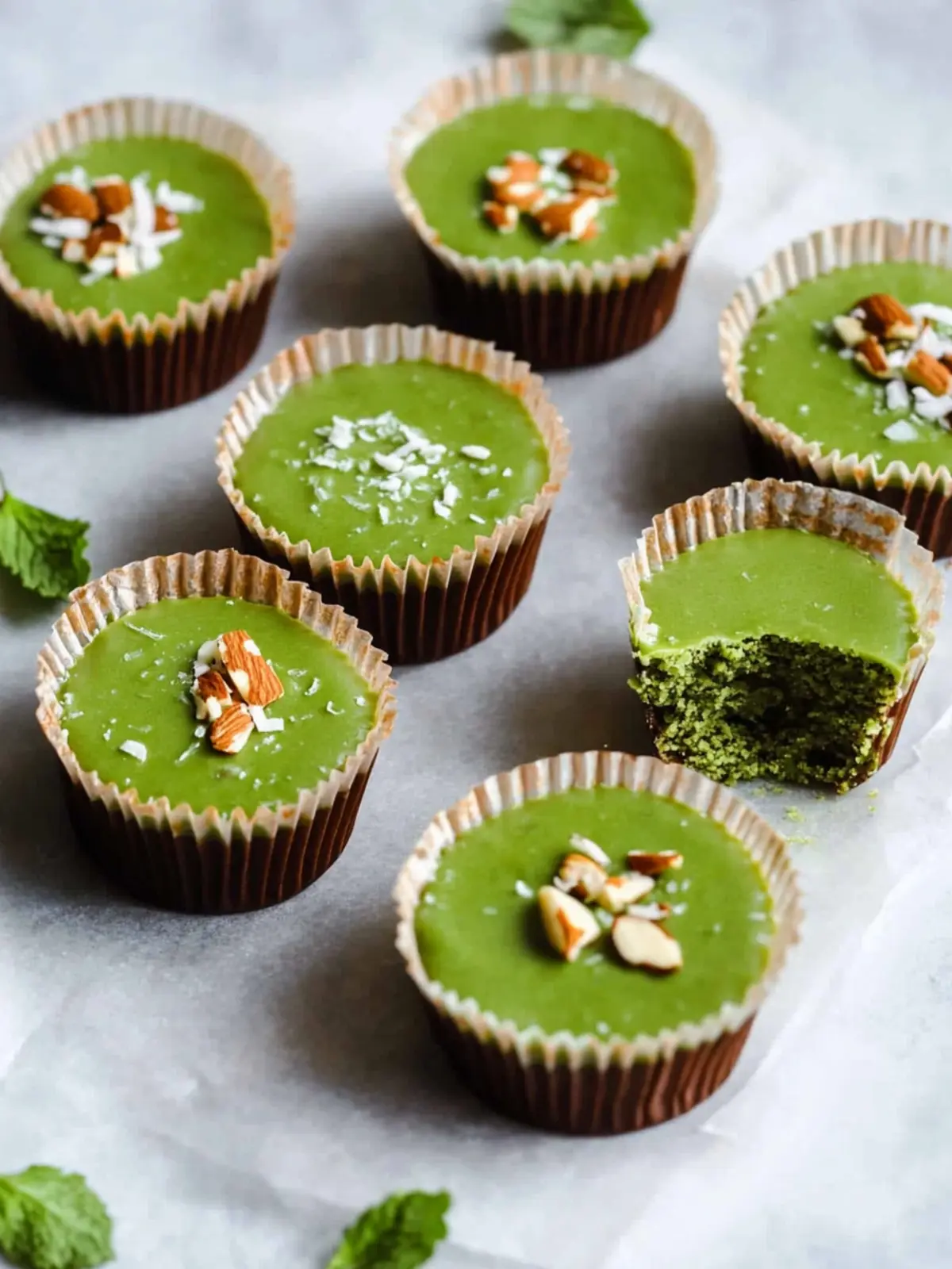 Delicious Matcha Coconut Almond Butter Cups You’ll Love 4 Matcha Coconut Almond Butter Cups