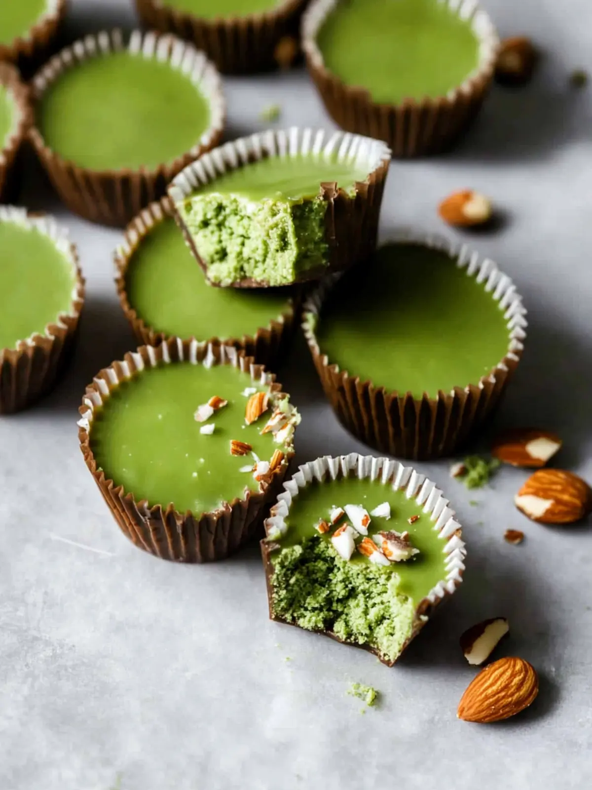 Delicious Matcha Coconut Almond Butter Cups You’ll Love 3 Matcha Coconut Almond Butter Cups
