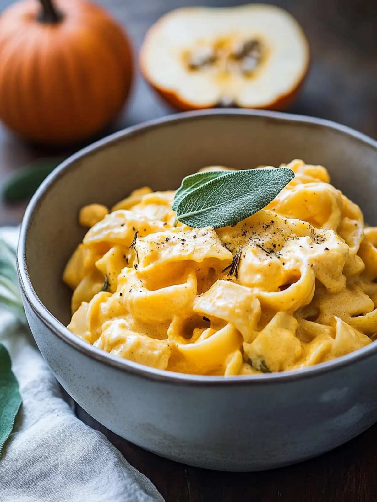 Creamy Pumpkin Alfredo Pasta with Sage You'll Crave 2 Pumpkin Alfredo Pasta with Sage