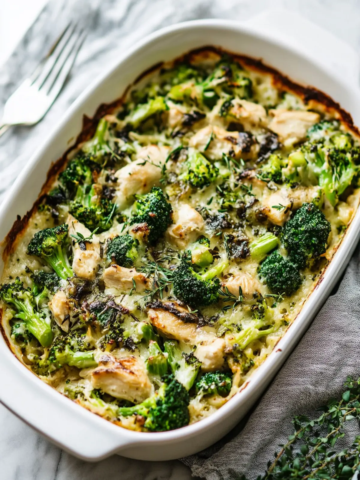 Whole30 Chicken Broccoli Casserole That's Creamy and Dairy-Free 4 Whole30 Chicken Broccoli Casserole (paleo, dairy-free)