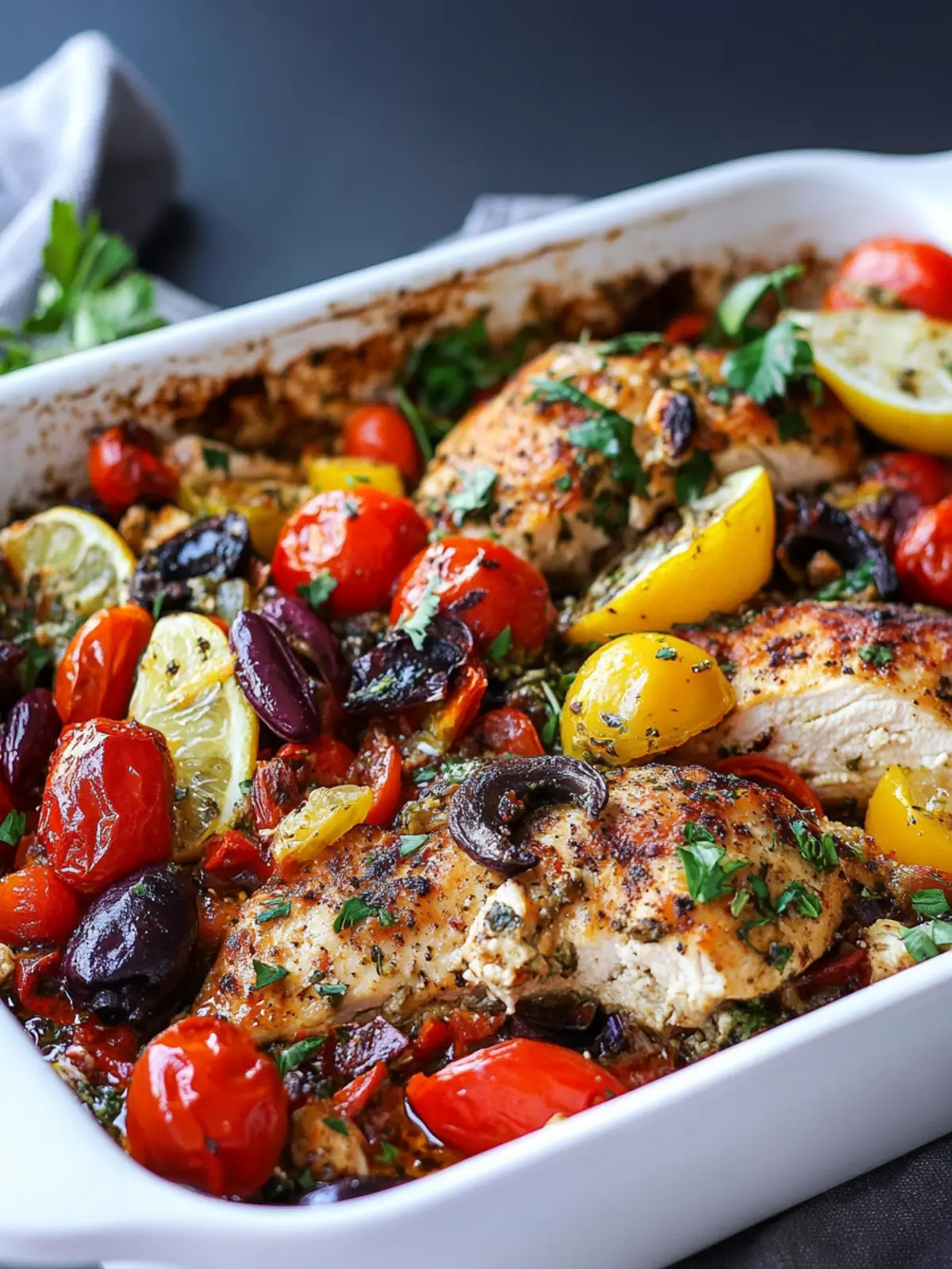 High Protein Mediterranean Chicken Bake for a Flavor Boost 3 High protien Mediterranean Chicken Bake