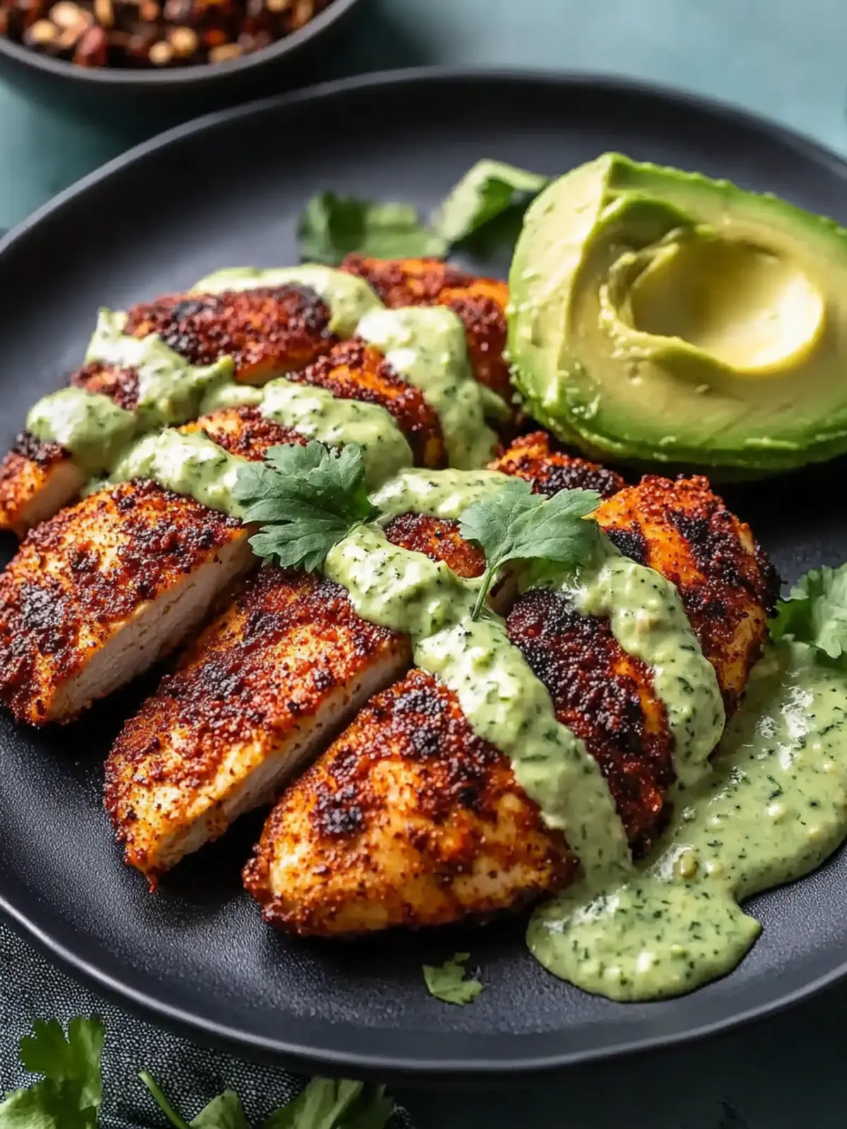 Savor Blackened Chicken with Avocado Cream Sauce Tonight 2 Blackened Chicken with Avocado Cream Sauce
