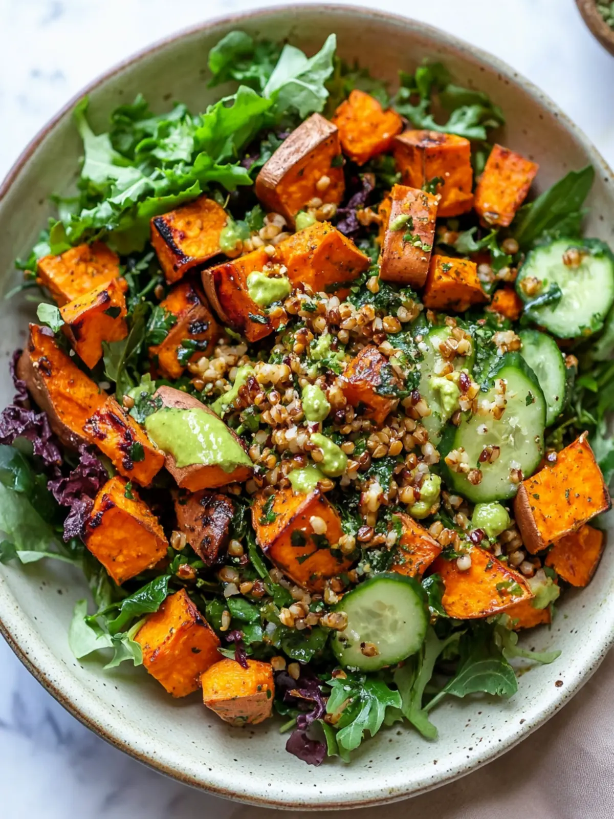 Harissa-Roasted Sweet Potato Power Salad You'll Love 4 Harissa-Roasted Sweet Potato Power Salad