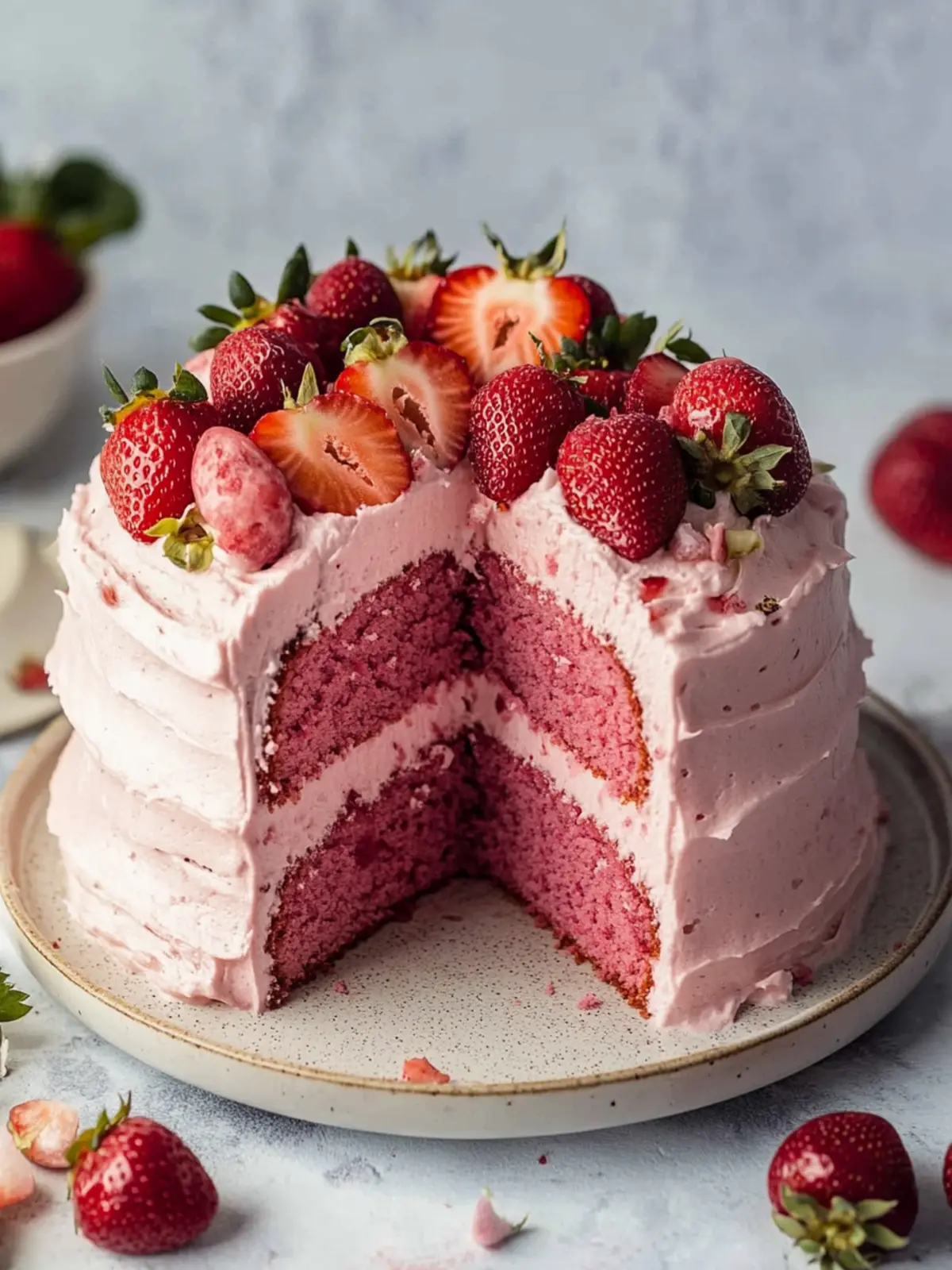 Small-batch Vegan Strawberry Cake for Sweet Summer Moments 3 Small-batch Vegan Strawberry Cake