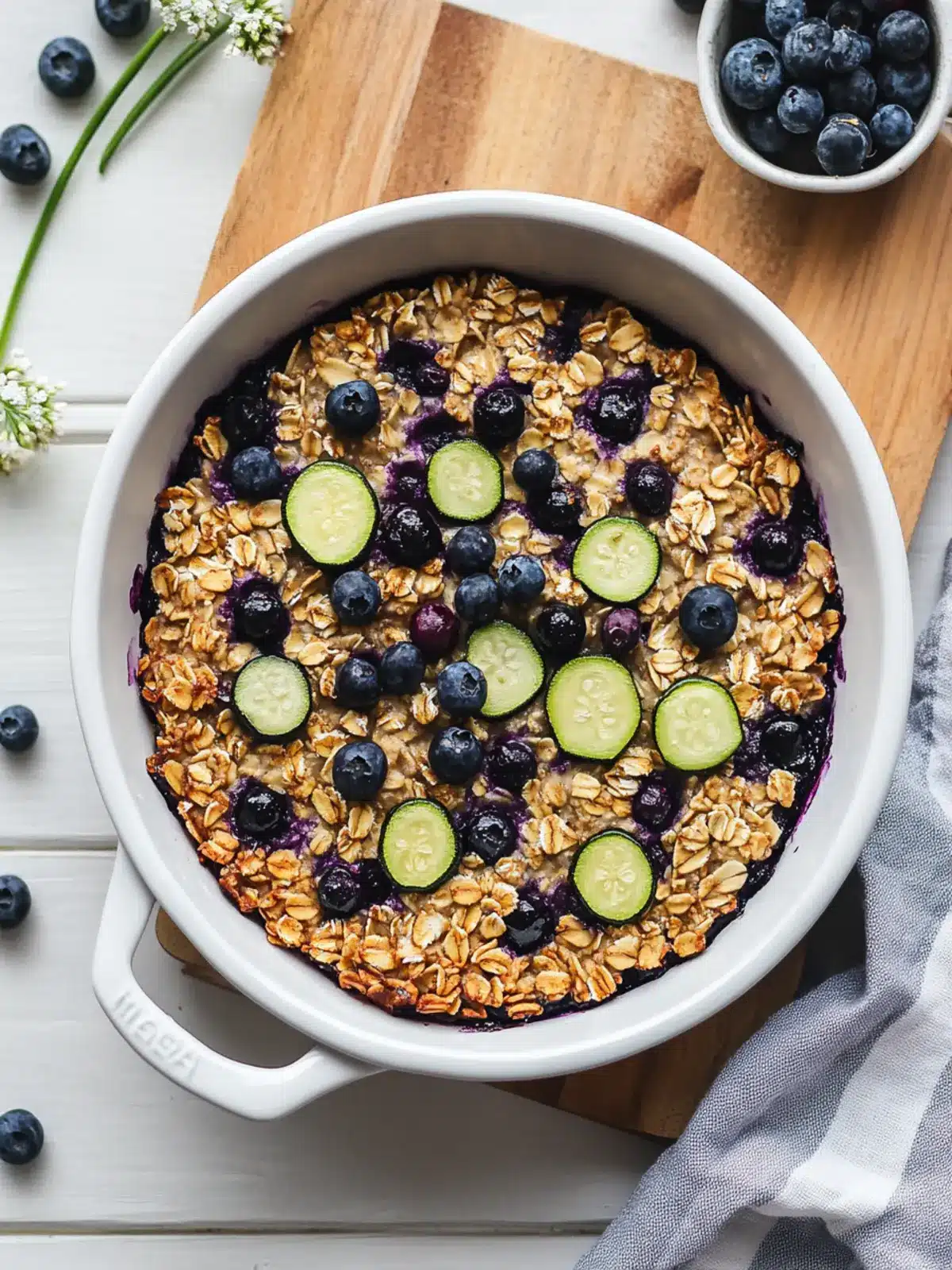 Zucchini Blueberry Baked Oatmeal for a Wholesome Breakfast Treat 3 Zucchini Blueberry Baked Oatmeal