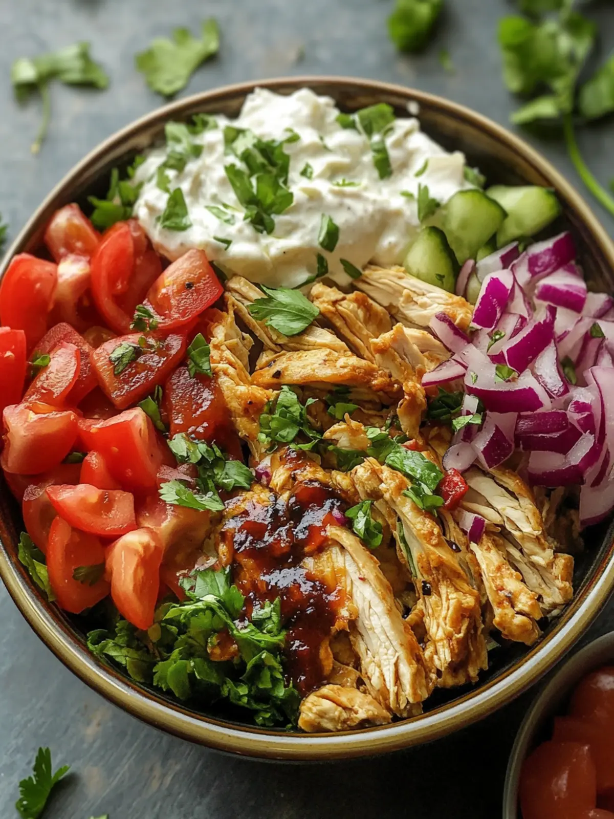 Wholesome High Protein Crockpot Chicken Shawarma Bowl Delight 4 High protien Crockpot Chicken Shawarma Bowl