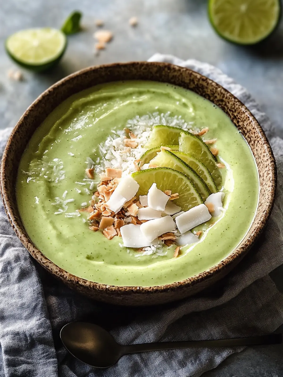 Coconut Key Lime Smoothie Bowl: Brighten Your Breakfast Bliss 2 Coconut Key Lime Smoothie Bowl