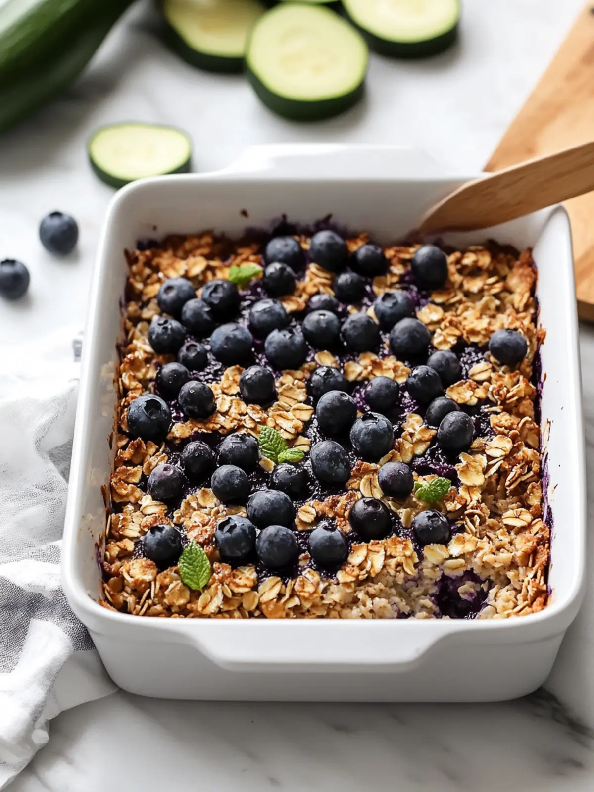 Zucchini Blueberry Baked Oatmeal for a Wholesome Breakfast Treat 2 Zucchini Blueberry Baked Oatmeal