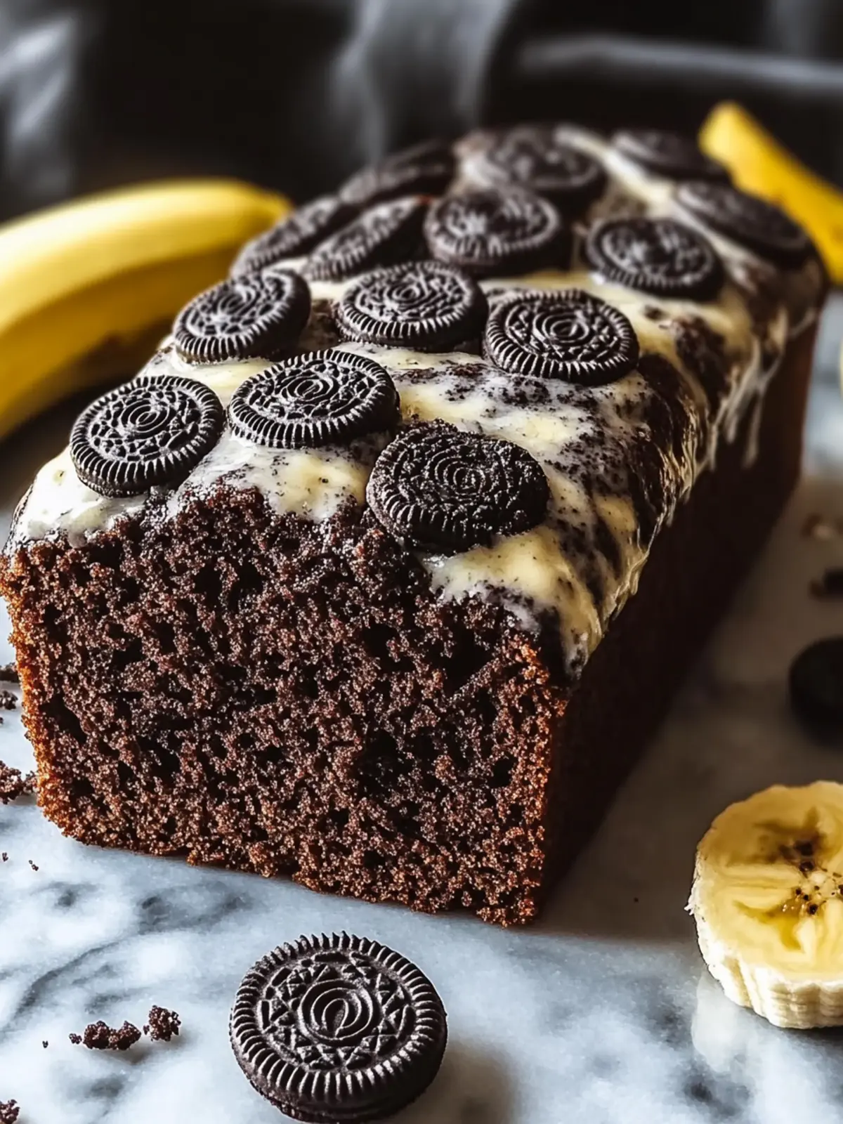 Delicious Oreo Banana Bread You Can't Resist! 2 Oreo Banana Bread