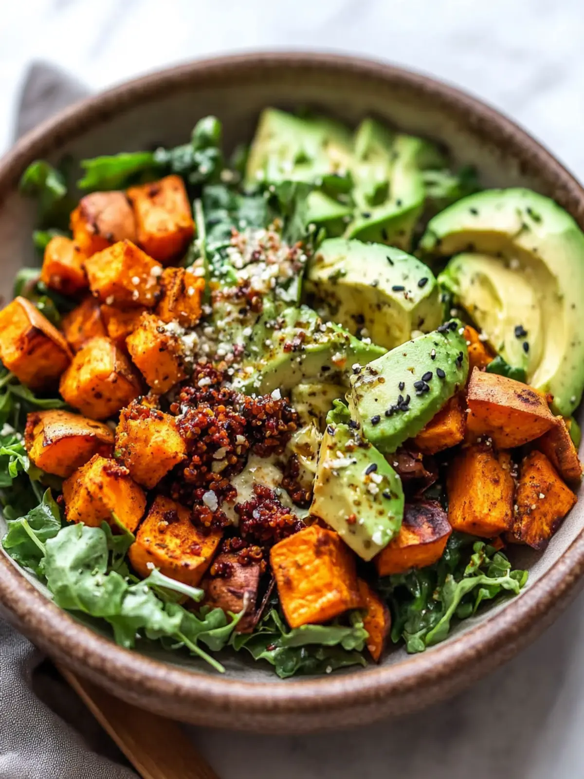 Harissa-Roasted Sweet Potato Power Salad You'll Love 2 Harissa-Roasted Sweet Potato Power Salad