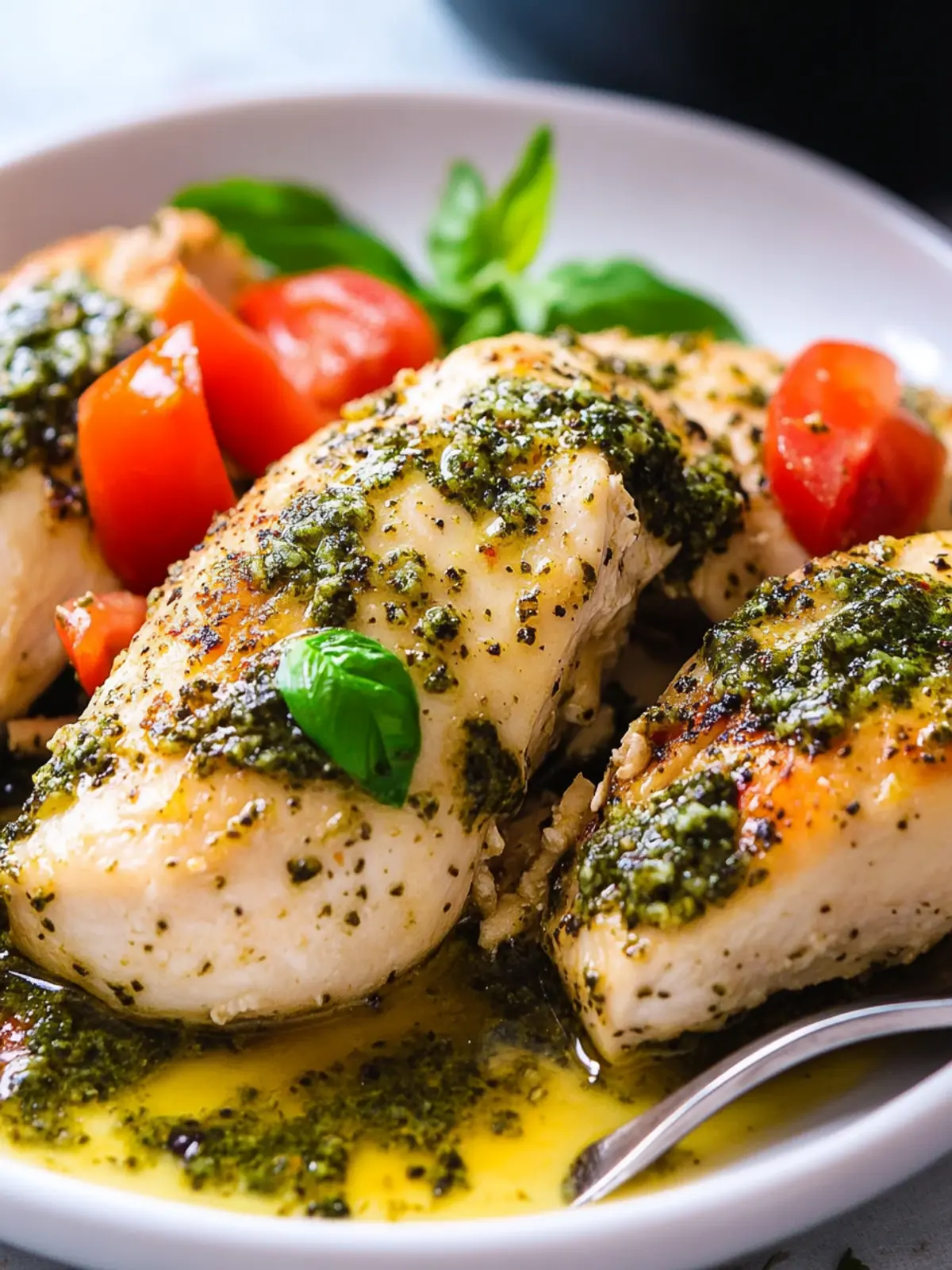 High Protein Crockpot Pesto Chicken for Effortless Meals 5 High protien Crockpot Pesto Chicken