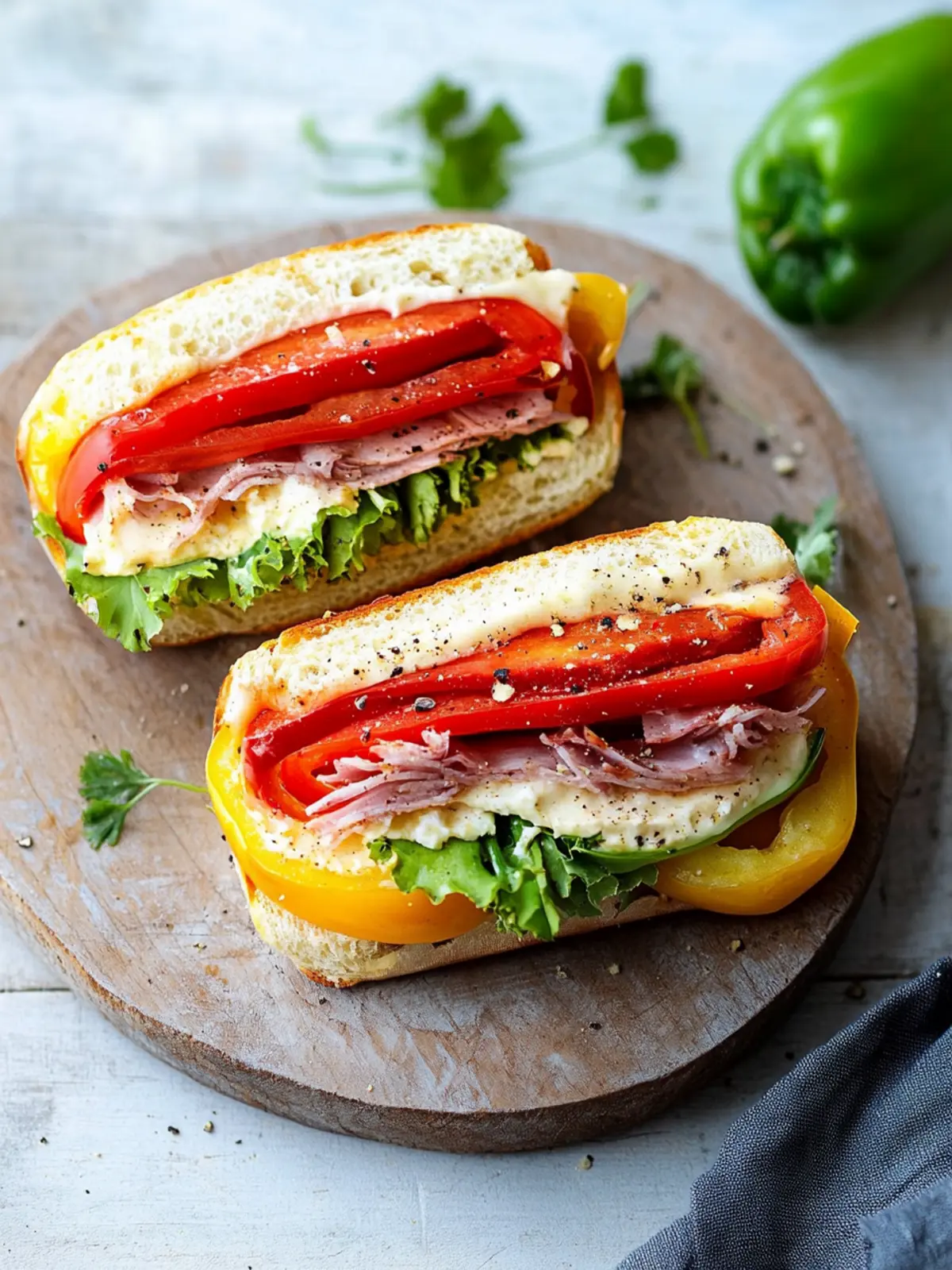 Delicious Bell Pepper Sandwich in Just 5 Minutes 5 Bell Pepper Sandwich