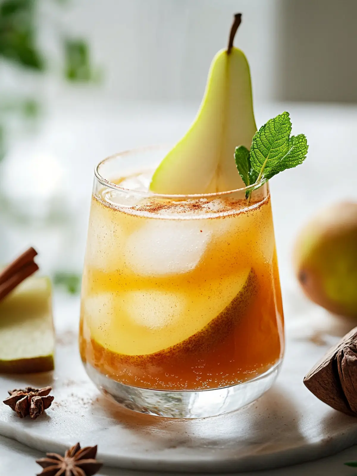 Delight in a Spiced Pear Mocktail for Cozy Evenings 2 Spiced Pear Mocktail
