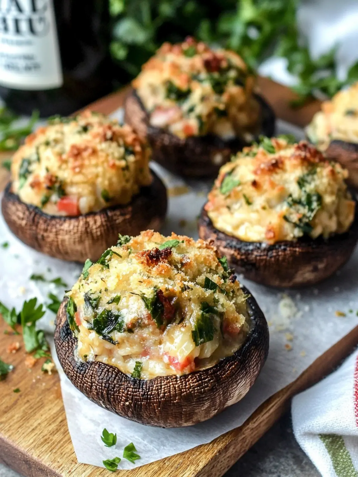 Crab Stuffed Mushrooms: A Savory Twist on Comfort Food 4 Crab Stuffed Mushrooms
