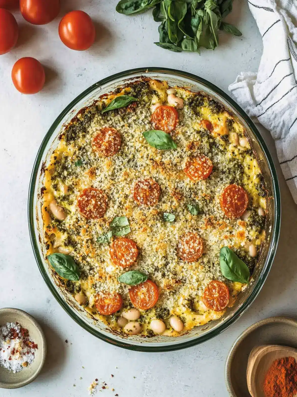 Delicious White Bean and Pesto Bake for Cozy Nights 3 White Bean and Pesto Bake