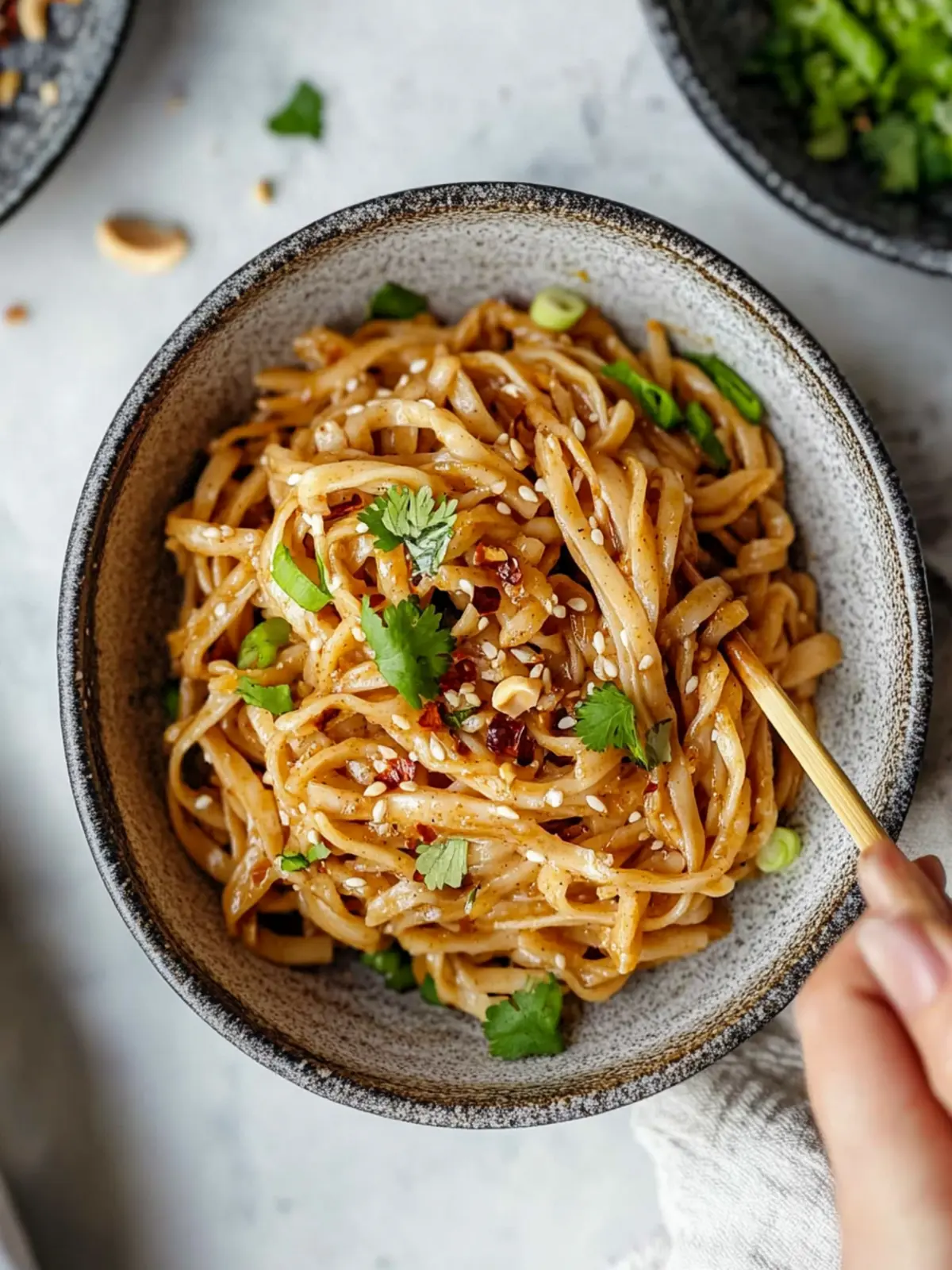 Spicy Peanut Butter Noodles: A Quick and Tasty Delight! 2 Spicy Peanut Butter Noodles