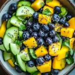 Juicy Mango Cucumber Salad with Blueberries and Avocado Bliss 3 Juicy Mango Cucumber Salad with Blueberries and Avocado