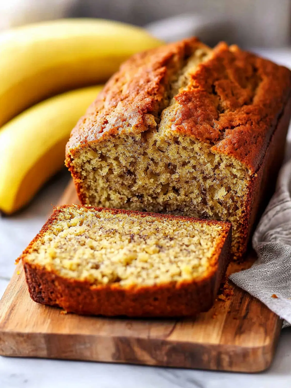 Easy 3 Ingredient Banana Bread With Cake Mix Recipe Bliss 2 3 Ingredient Banana Bread (With Cake Mix)