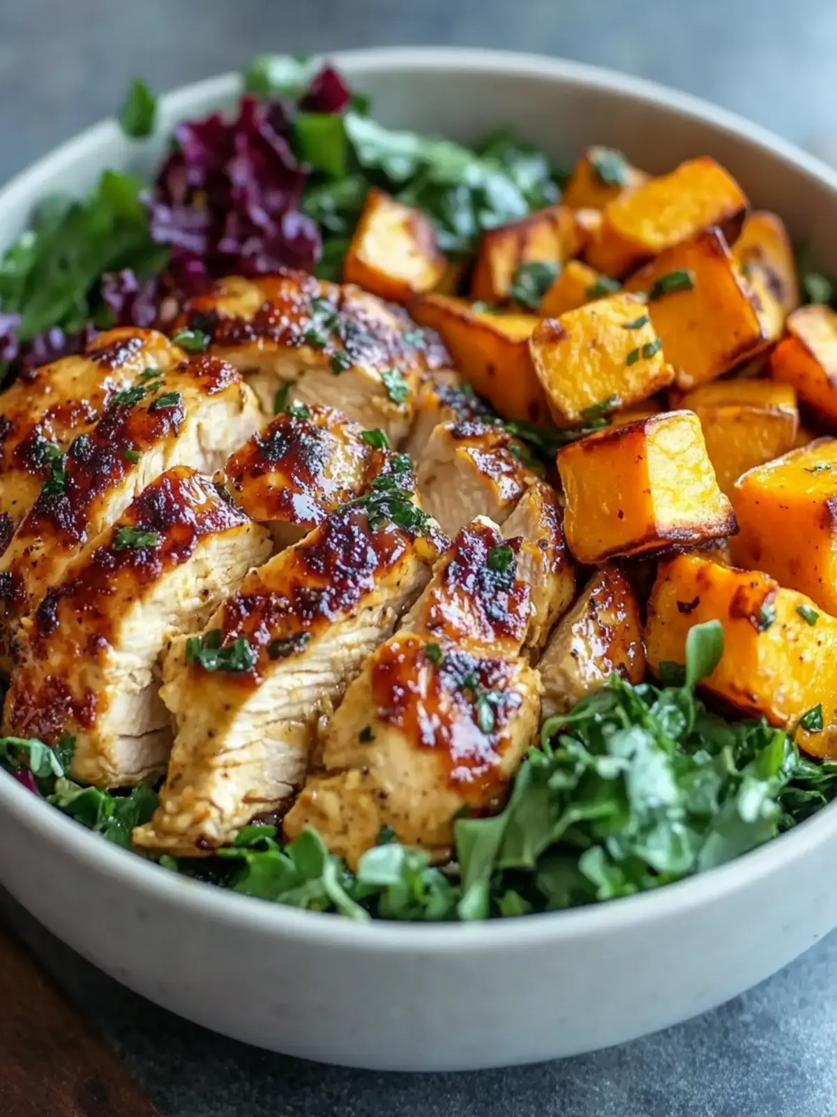 Easy Maple Dijon Chicken Bowl Recipe with Sweet Potatoes Bliss 2 Easy Maple Dijon Chicken Bowl Recipe with Sweet Potatoes for Cozy Fall Dinner