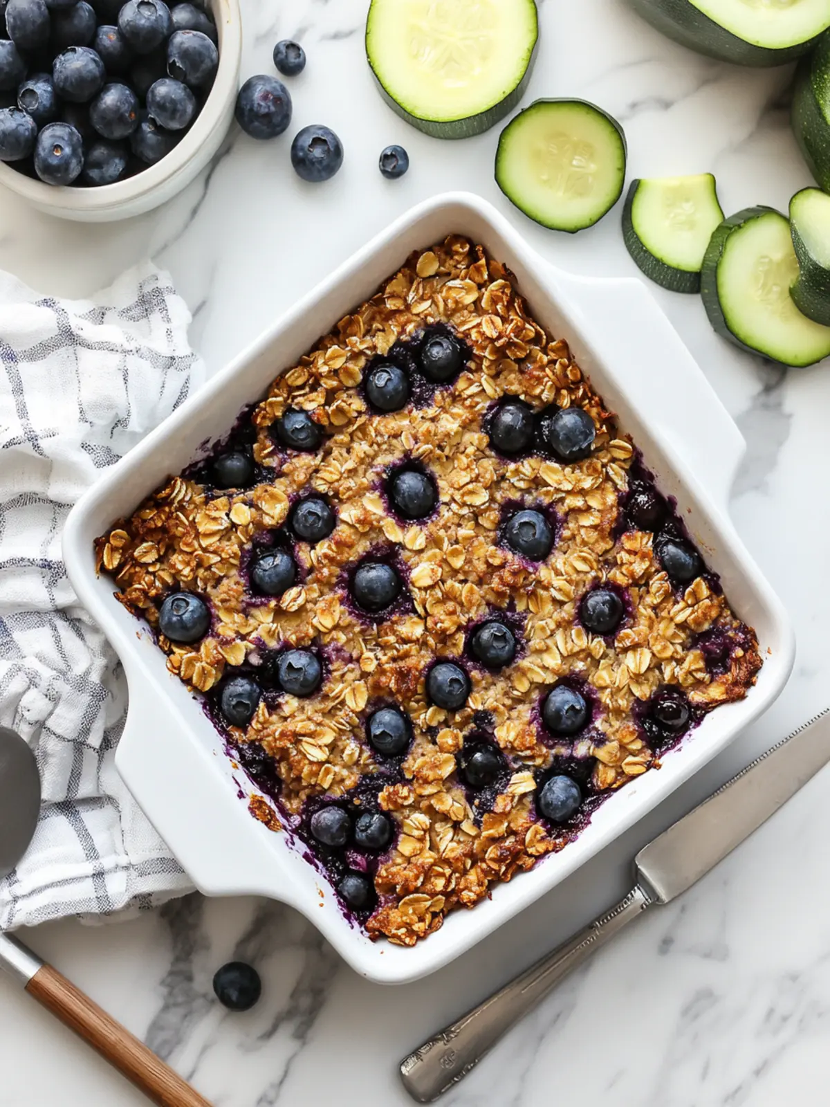 Zucchini Blueberry Baked Oatmeal for a Wholesome Breakfast Treat 5 Zucchini Blueberry Baked Oatmeal