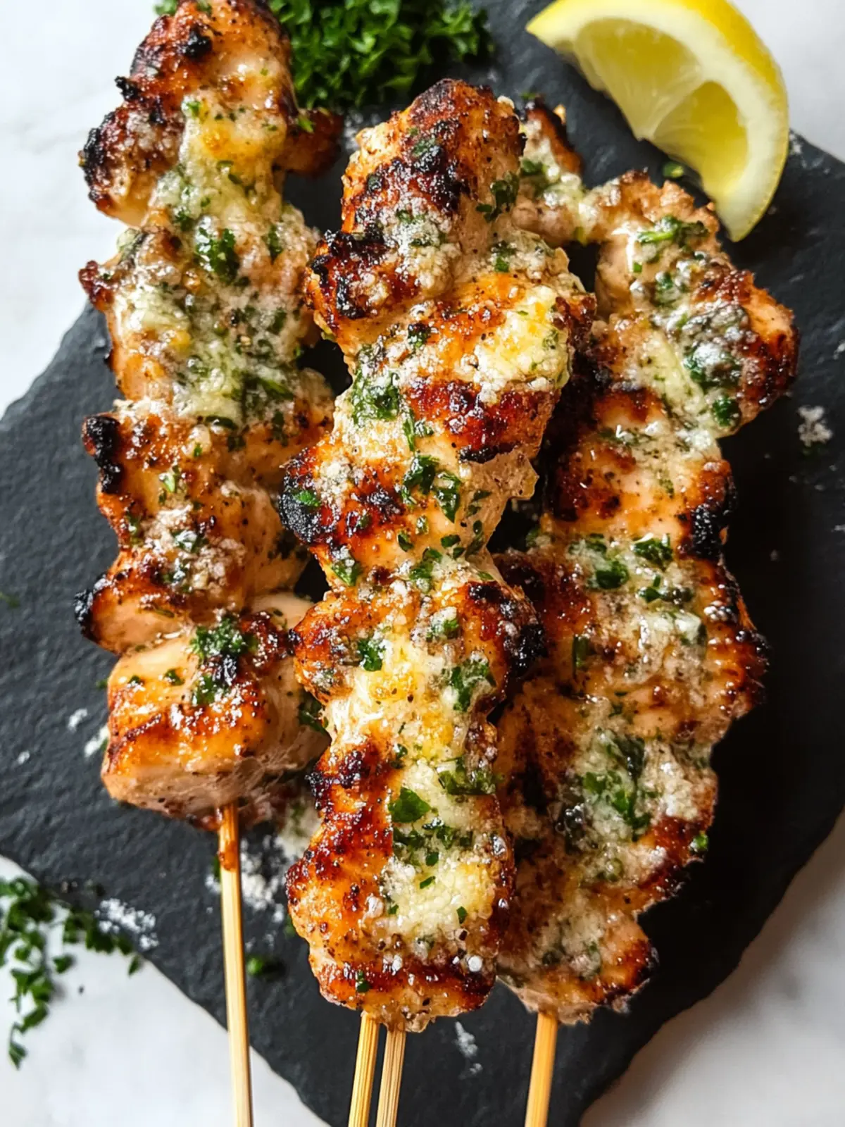 Irresistible Garlic Parmesan Chicken Skewers for Easy Dinners 3 Garlic Parmesan Chicken Skewers
