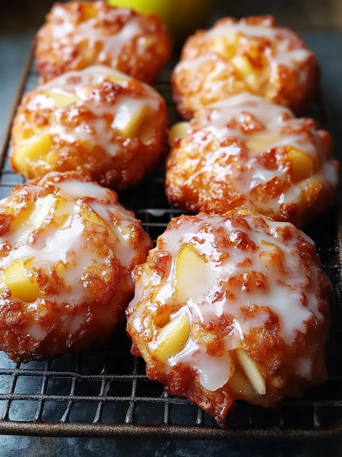 Delicious Baked Apple Fritters with Glaze for Guilt-Free Indulgence 2 Baked Apple Fritters with Glaze