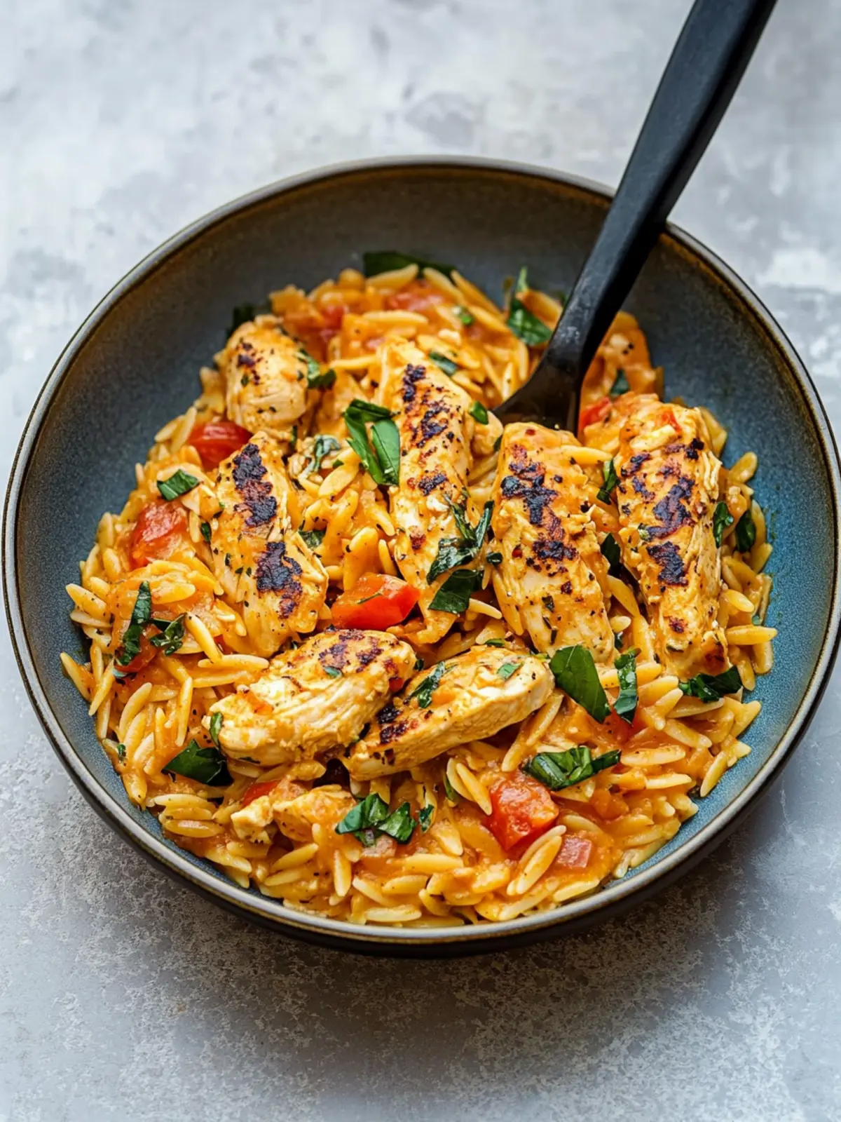 Spicy Cajun Chicken Orzo: A Creamy One-Pan Delight 3 Cajun Chicken Orzo