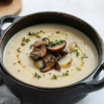 Savor Roasted Garlic & Creamy Potato Soup with Seared Mushrooms 8 Roasted Garlic & Creamy Potato Soup with Seared Mushroom