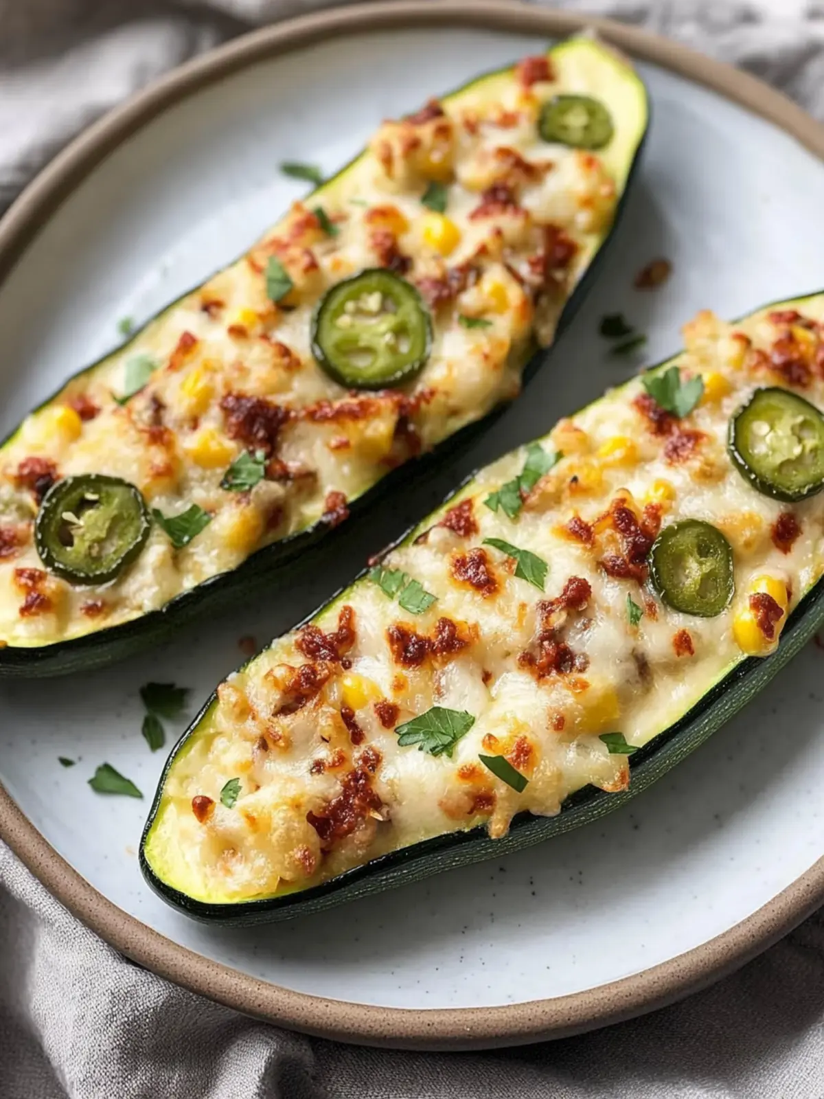 Delicious Jalapeno Popper Zucchini Boats You’ll Love 4 Jalapeno Popper Zucchini Boats