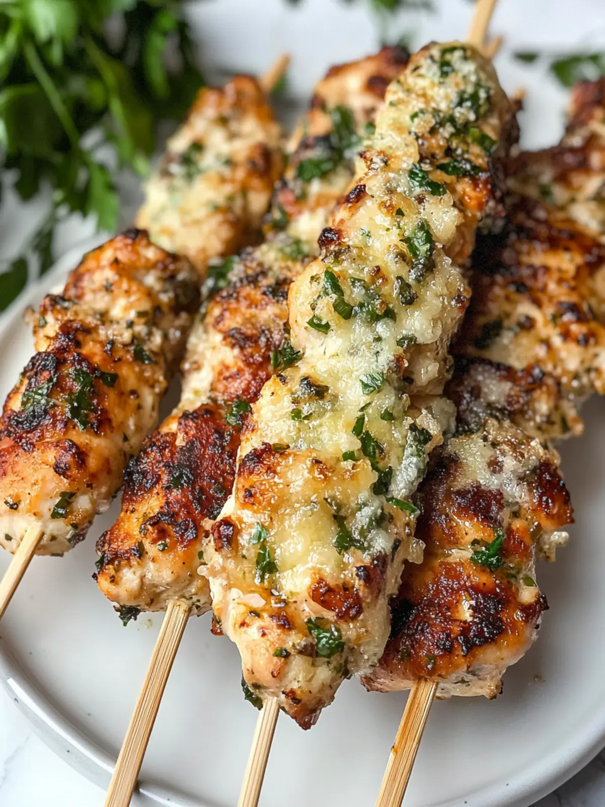 Irresistible Garlic Parmesan Chicken Skewers for Easy Dinners 4 Garlic Parmesan Chicken Skewers