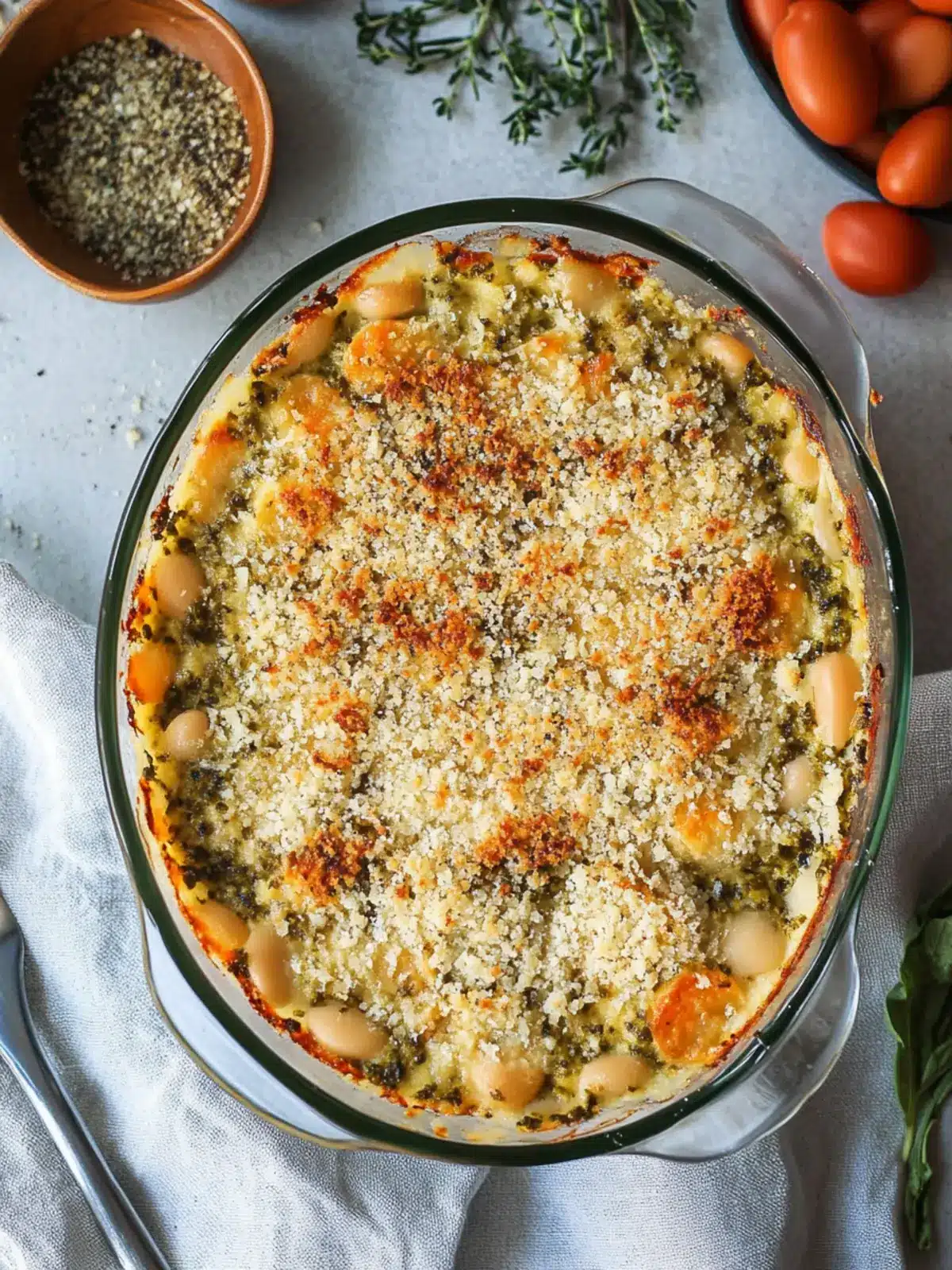 Delicious White Bean and Pesto Bake for Cozy Nights 5 White Bean and Pesto Bake