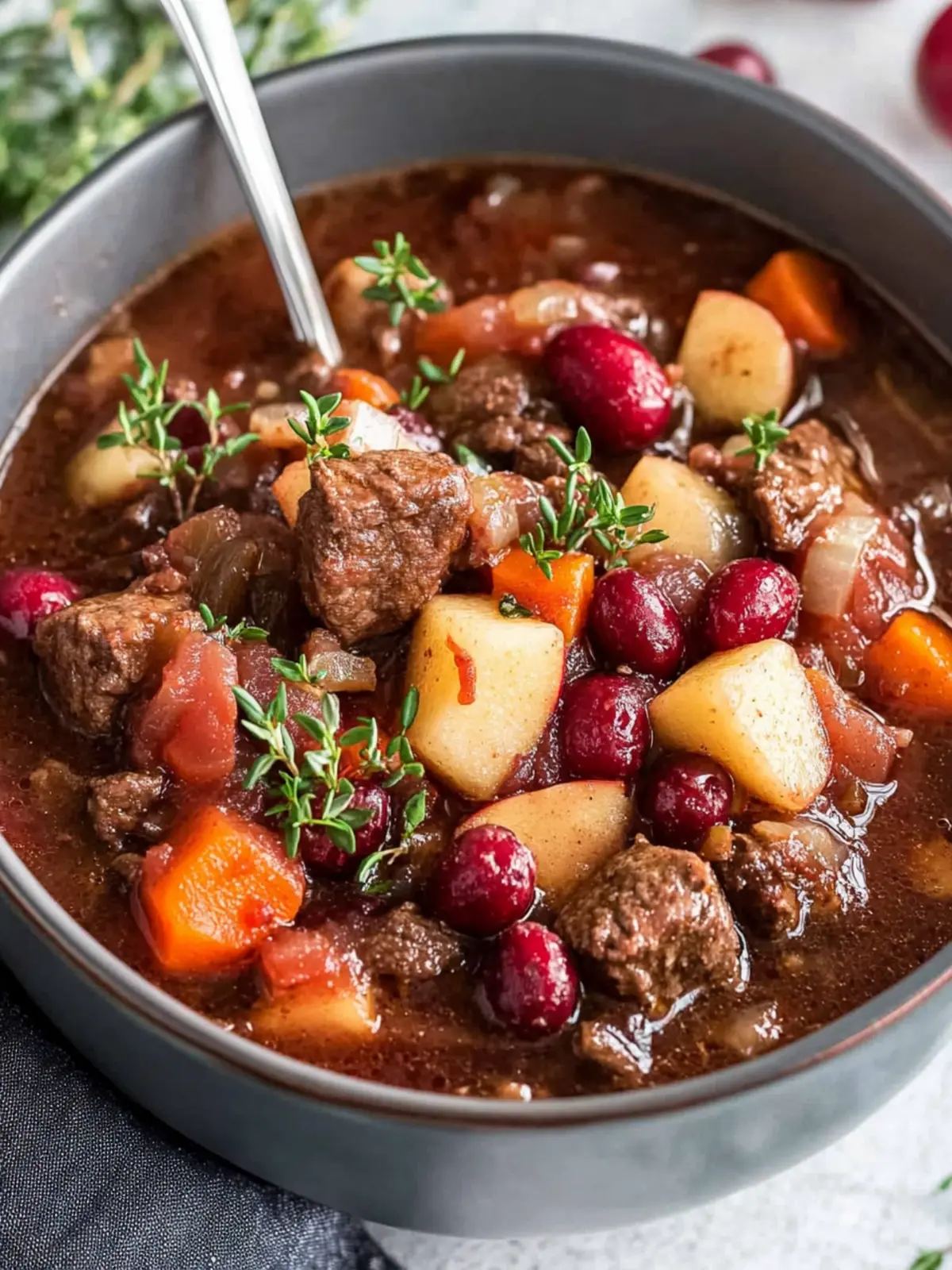 Cranberry Apple Beef Stew That Will Warm Your Soul 2 Cranberry Apple Beef Stew