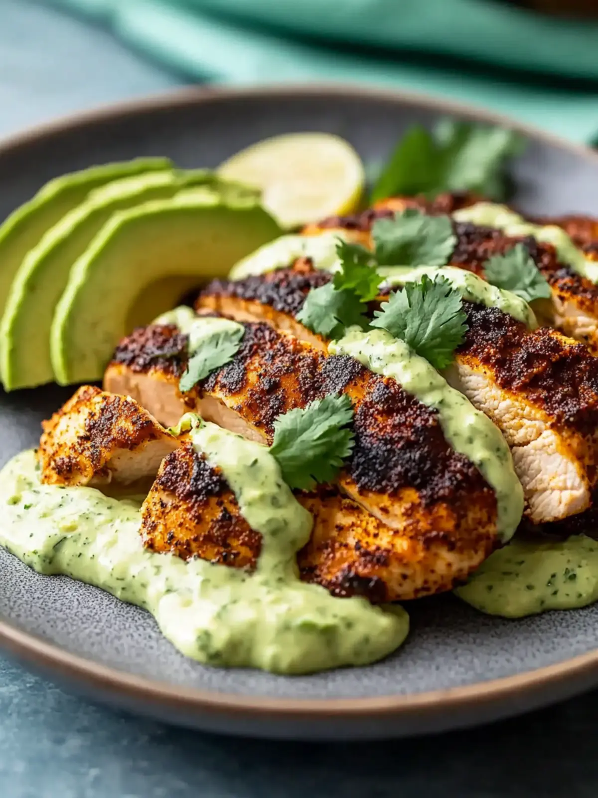 Savor Blackened Chicken with Avocado Cream Sauce Tonight 4 Blackened Chicken with Avocado Cream Sauce