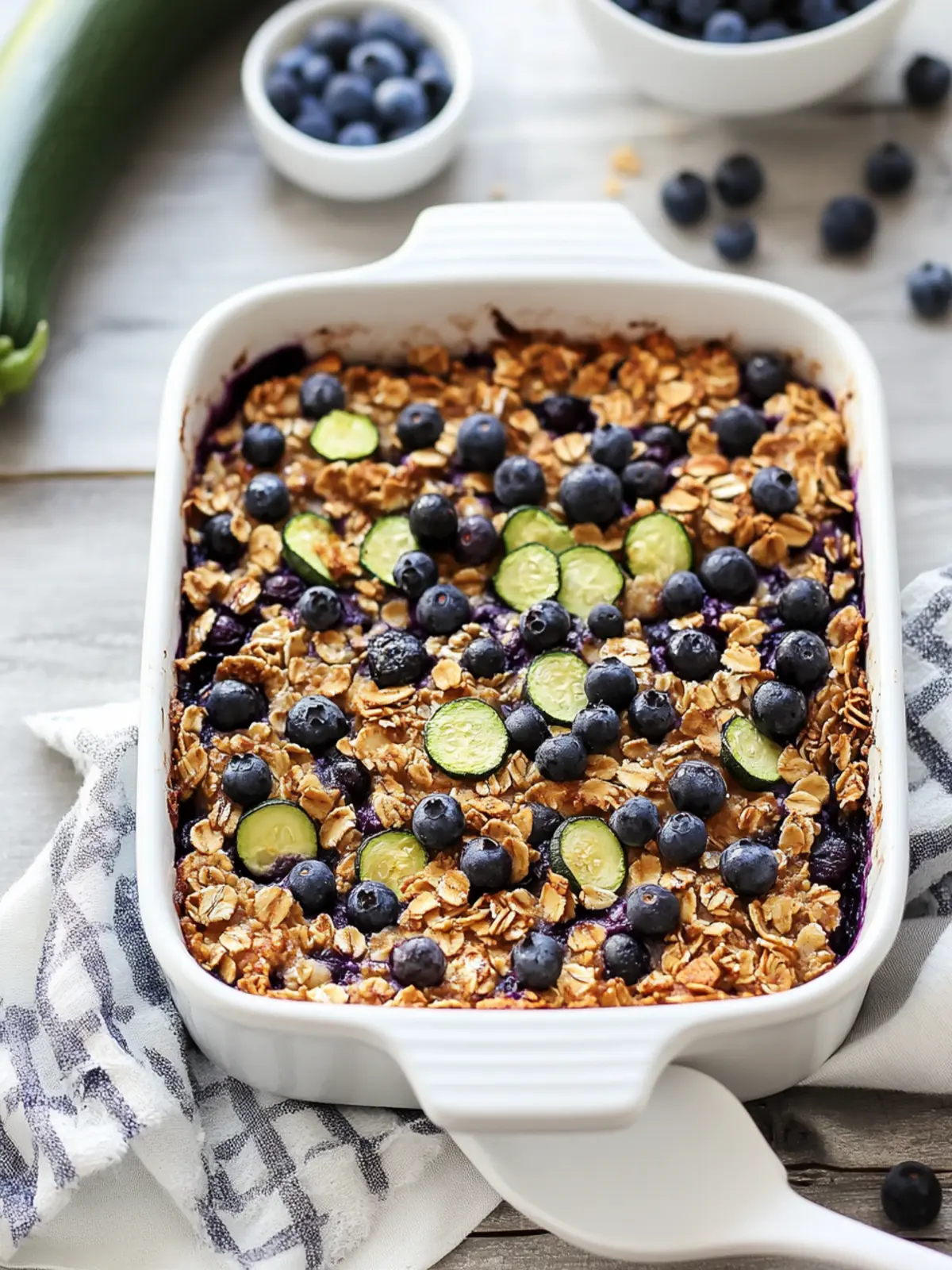 Zucchini Blueberry Baked Oatmeal for a Wholesome Breakfast Treat 4 Zucchini Blueberry Baked Oatmeal