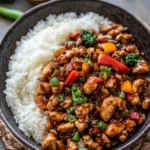 Savory Ground Kung Pao Chicken in Just One Pan! 8 Ground Kung Pao Chicken (1 Pan!)