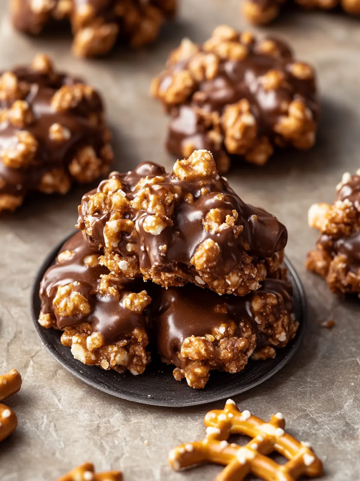 Easy No-Bake Peanut Butter Pretzel Clusters You’ll Love 2 No-Bake Peanut Butter Pretzel Clusters