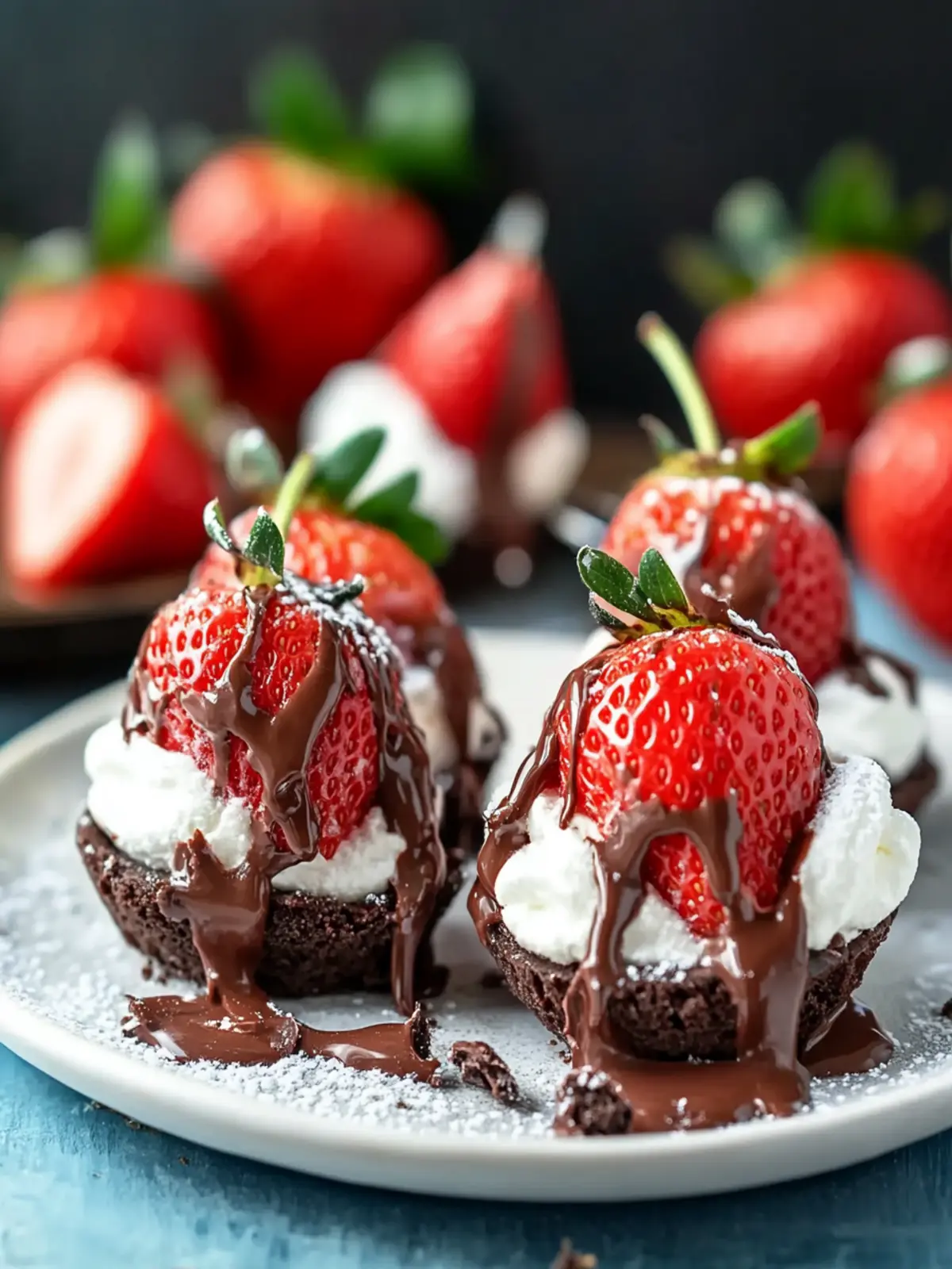 Decadent Chocolate Cheesecake Stuffed Strawberries You’ll Love 5 Chocolate Cheesecake Stuffed Strawberries