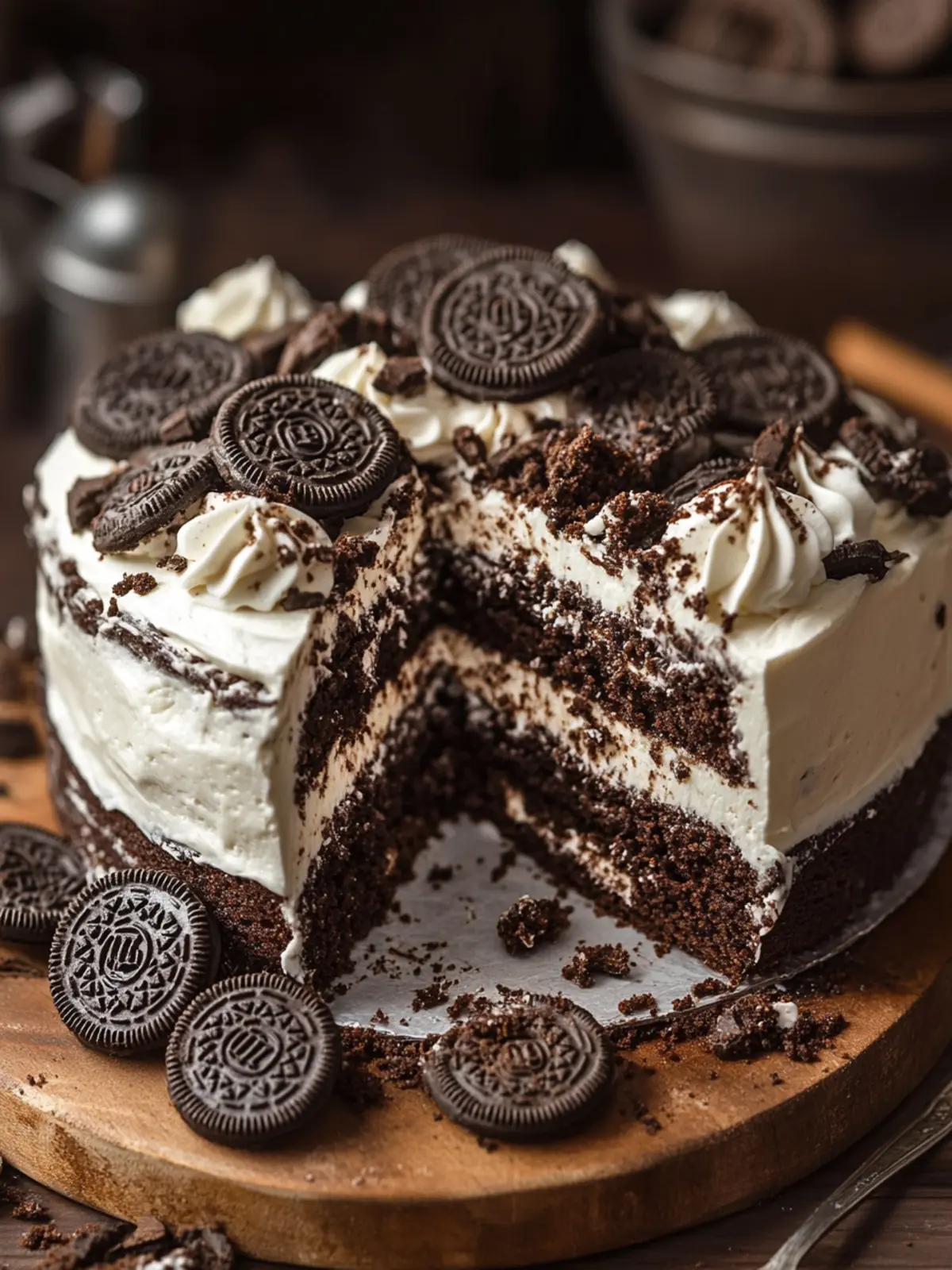 Thick & Gooey Oreo Cookie Cake That Will Wow Your Taste Buds 4 Thick & Gooey Oreo Cookie Cake