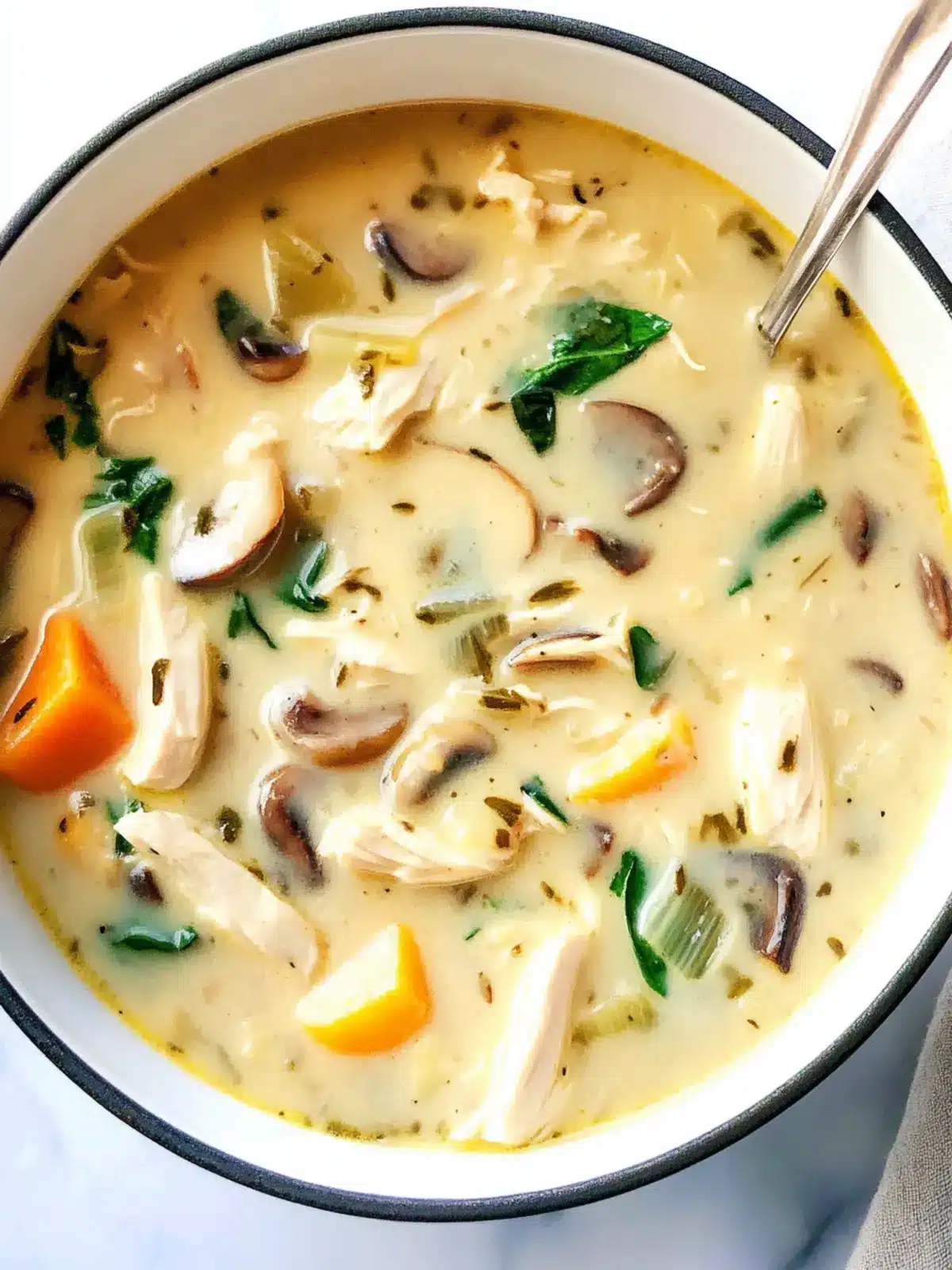 Irresistibly Creamy Chicken Marsala Soup to Warm Your Soul 2 Creamy Chicken Marsala Soup