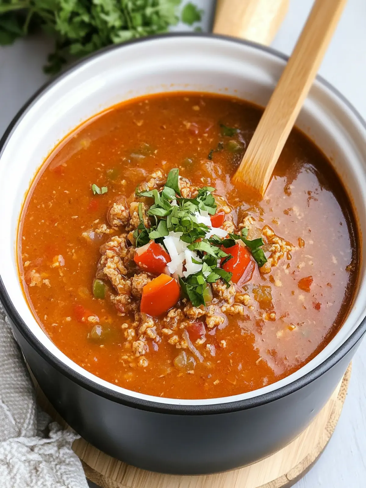 Heavenly Crockpot Stuffed Pepper Soup for Cozy Nights 4 Crockpot Stuffed Pepper Soup