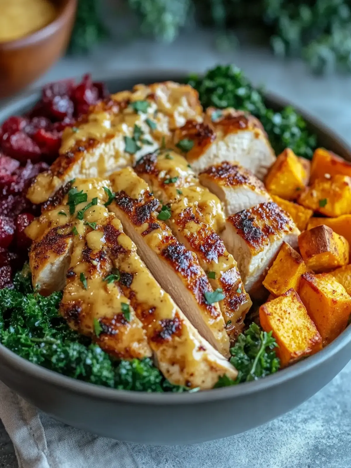 Easy Maple Dijon Chicken Bowl Recipe with Sweet Potatoes Bliss 4 Easy Maple Dijon Chicken Bowl Recipe with Sweet Potatoes for Cozy Fall Dinner